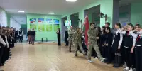 Торжественное вступление гимназистов в ряды общественного объединения "Белорусский республиканский союз молодежи"