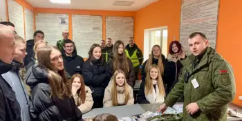 Учащиеся 9 класса в рамках Недели руководителя ВПВ посетили 320 школу подготовки специалистов