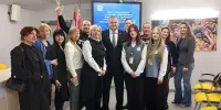 На базе Борисов-Арены прошла пресс-конференция, участниками которой стали члены пресс-центра "Знание" и телецентра "Ателия"