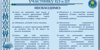 Внимание! В Министерстве образования Беларуси подготовили памятку для участников централизованного экзамена и централизованного тестирования