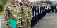 Торжественная линейка, посвященная Дню народного единства, состоялась для учащихся гимназии.
