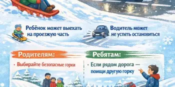Зима - время радости, но безопасность важнее!
