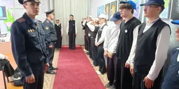 Представители Борисовского РУВД провели открытое занятие для участников ВПК "Мужество" и их родителей