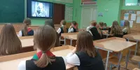 Для гимназистов 7 "А" класса прошёл видеоурок "Воспоминания о войне"