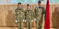 ФОТОФАКТ|Знаменная группа гимназии приняла участие в районном конкурсе знаменных групп